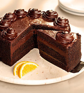 9 Inch Chocolate Cake with Chocolate Frosting