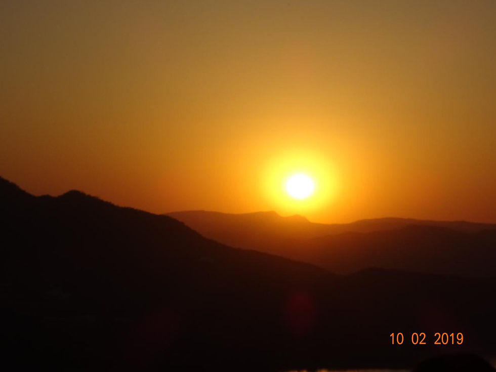 Hermoso atardecer en Udaipur