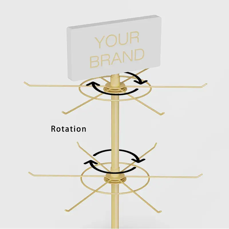 Thumbnail: Illuminated Logo Metal Jewelry Display Stand