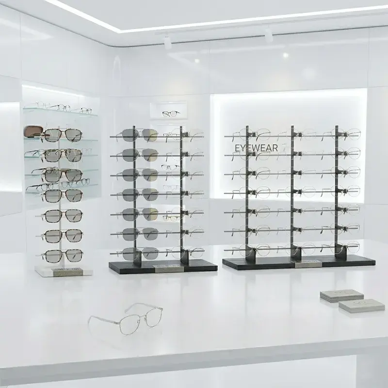 Thumbnail: Double Row Metal Sheet Eyewear Display Fixture