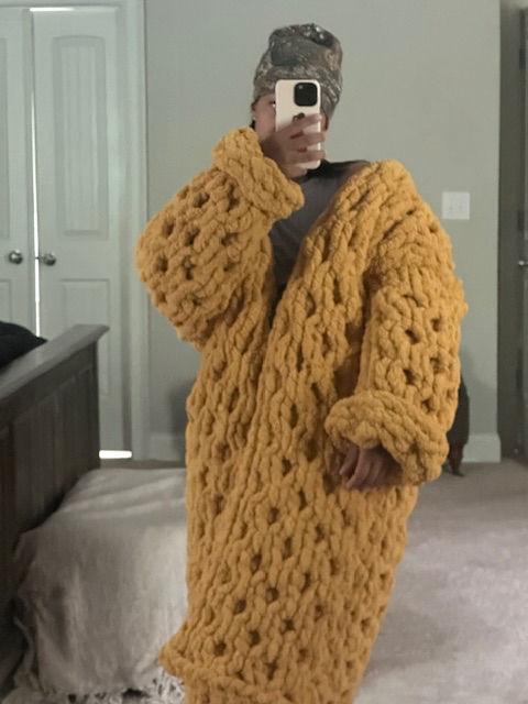 Thumbnail: Cozy Knit Cardigan - HoneyComb