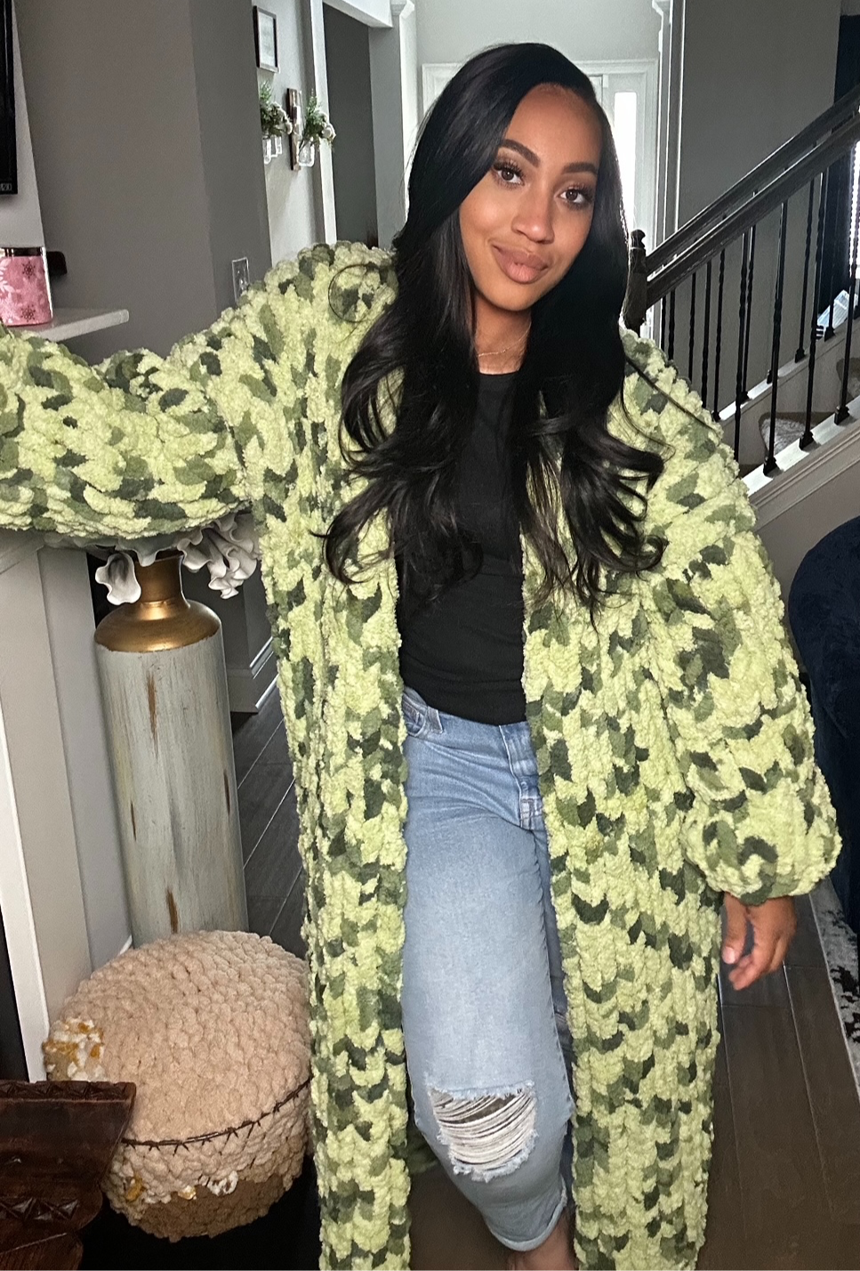 Thumbnail: Cozy Knit Cardigan - MultiColor