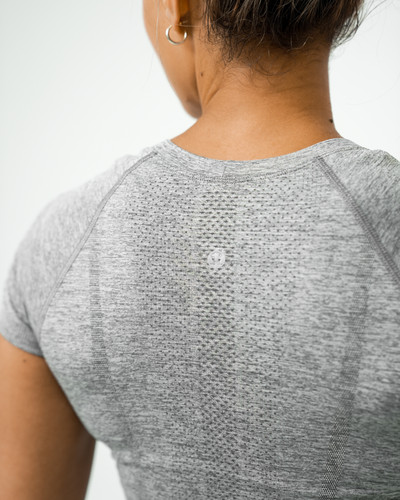lululemon Swiftly Tech Short-Sleeve Shirt 2.0 - Slate/White