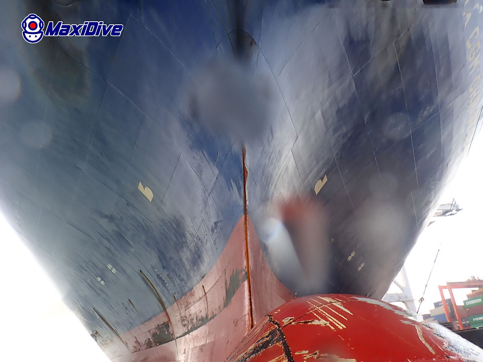 underwater hull inspection Thailand during scrubber inspection project