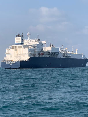 LNG tanker propeller polishing Thailand vessel at Map Ta Phut anchorage offshore