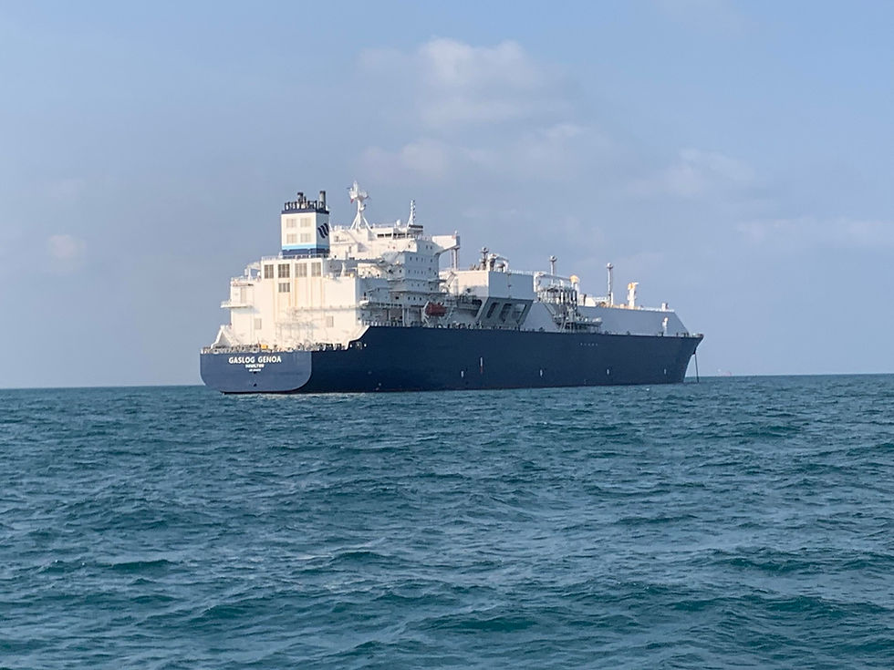 LNG tanker propeller polishing Thailand vessel at Map Ta Phut anchorage offshore