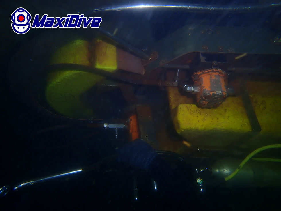 Underwater fittings documented during CRMS Bio-Fouling Inspection and Cleaning in Thailand