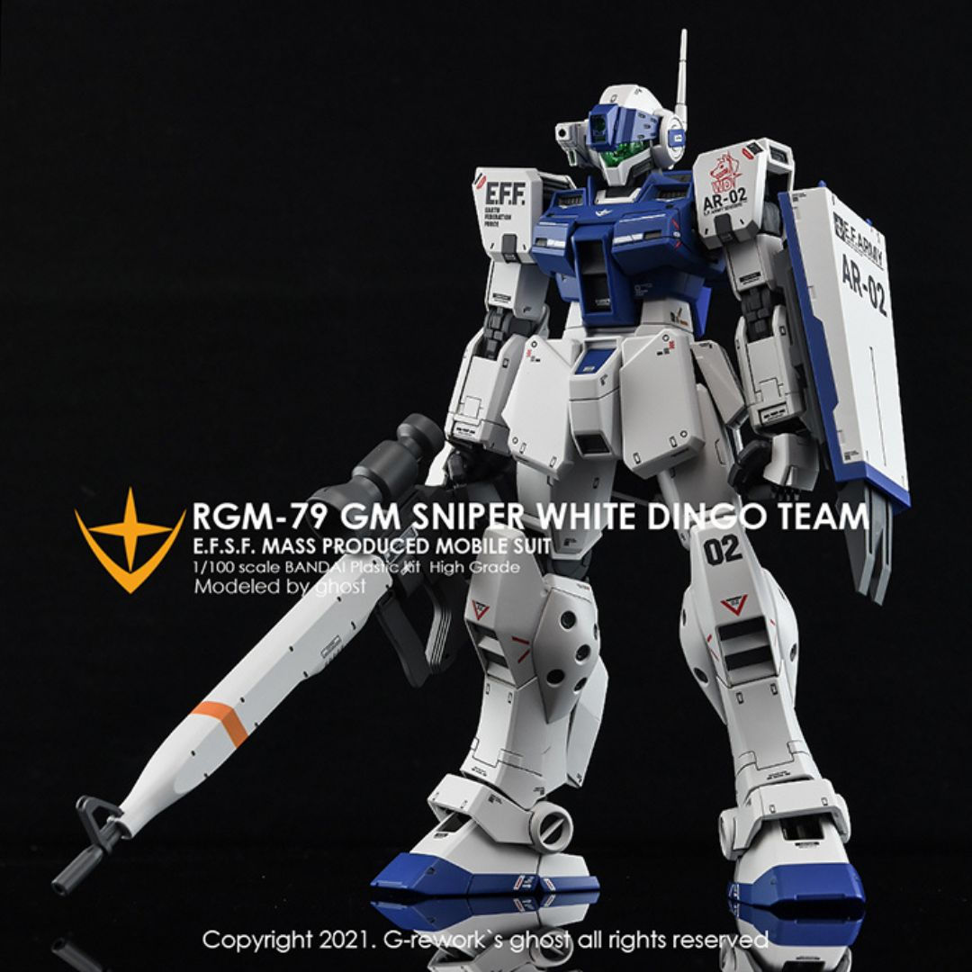 [MG] RGM-79SP GM SNIPER II [WHITE DINGO]