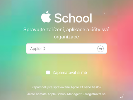 Ověření domény v Apple školním manažeru