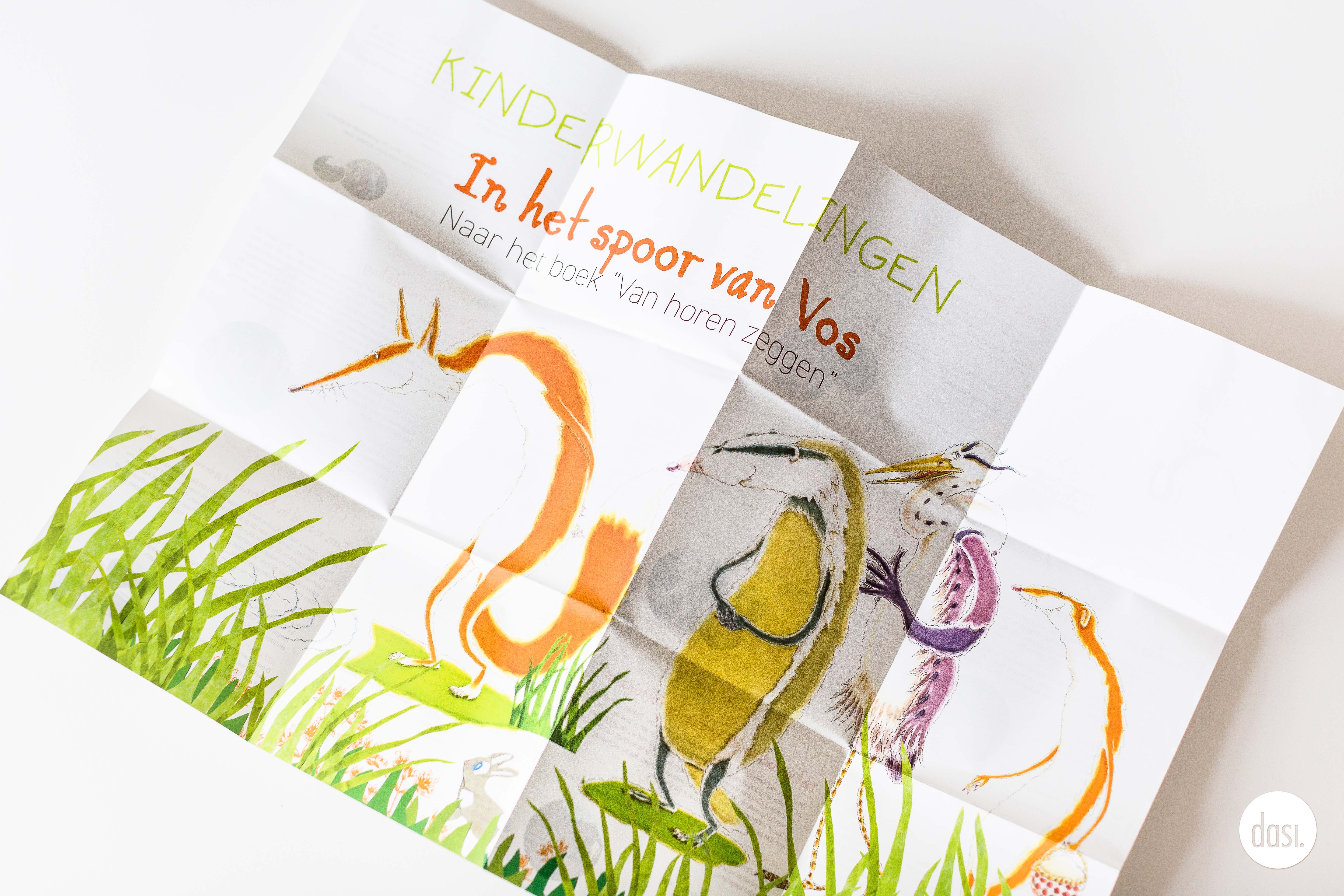 Ontwerp brochure Kinderwandelingen