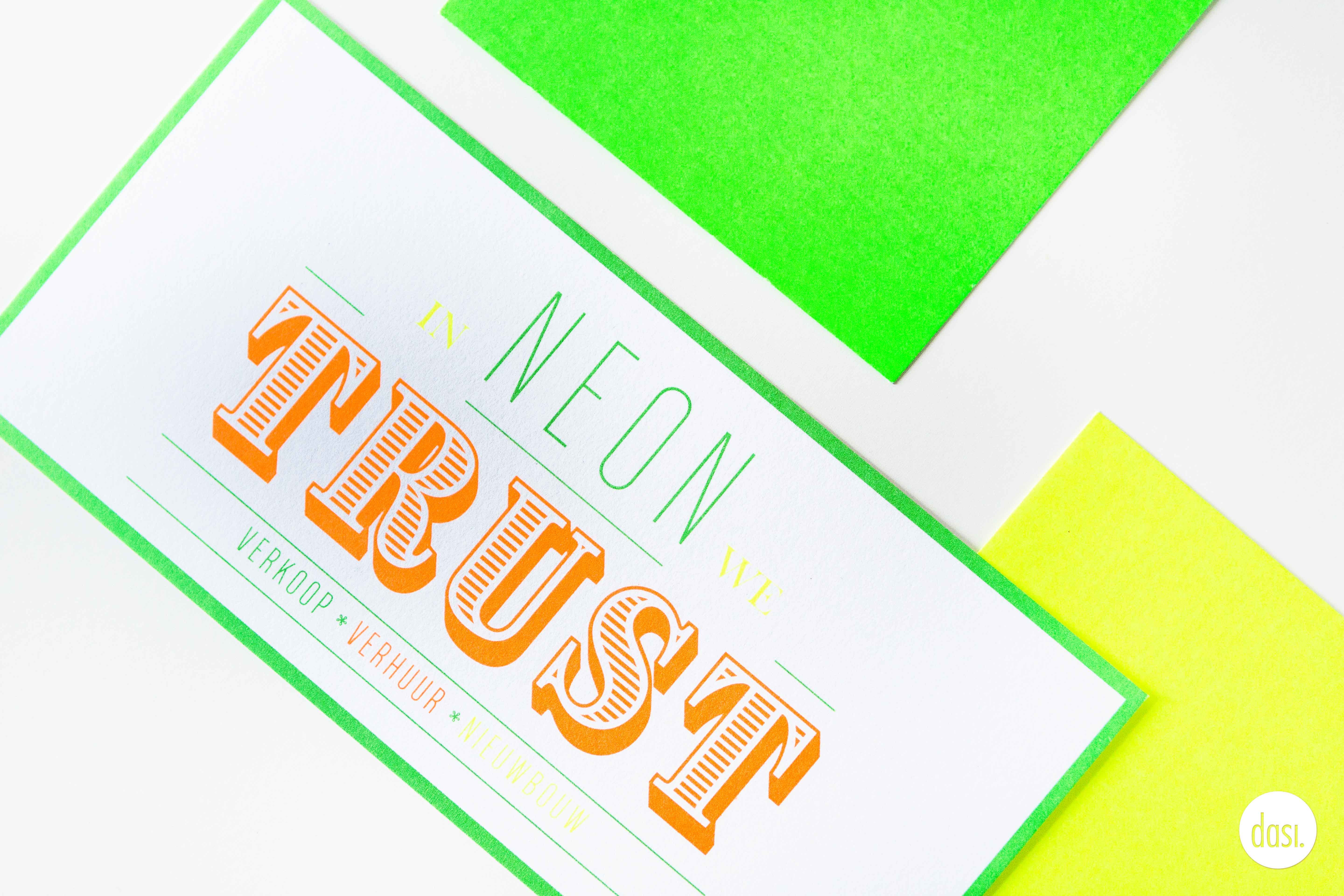 Promokaarten Neon Vastgoed