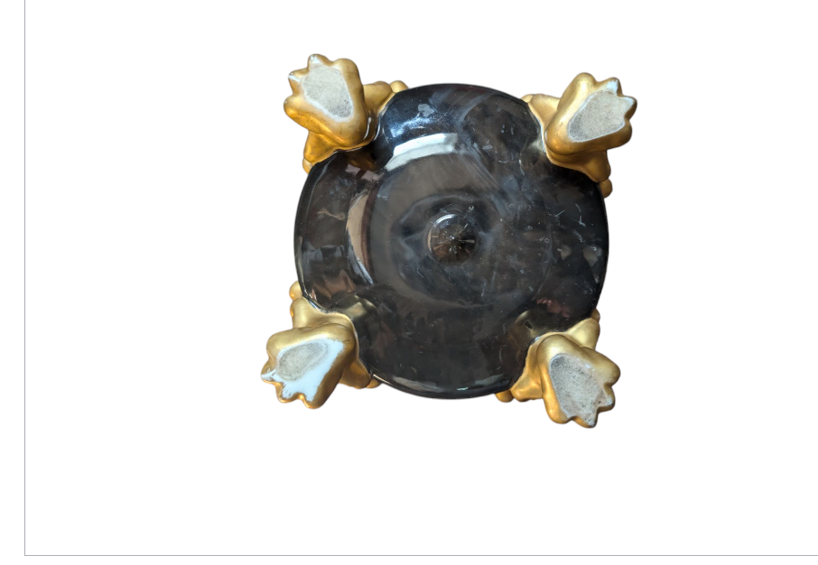 Thumbnail: Limoges: Hand Painted "Monks with Friends Chatting" Stamped "T&V France"