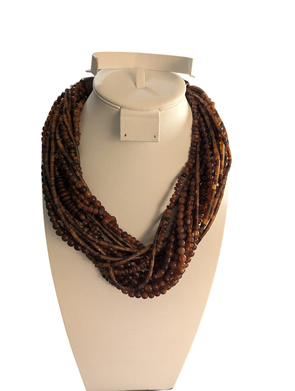 Thumbnail: Gerda Lyngaard-Monies Carved Multistrand Horn Necklace