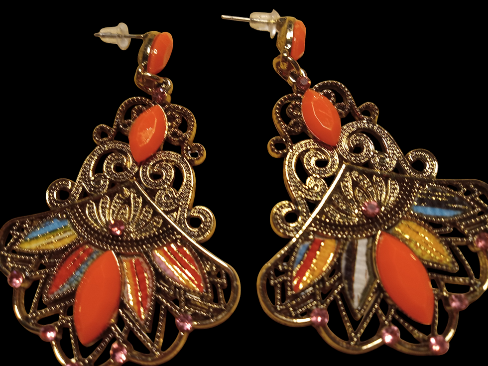 Thumbnail: Cleopatra Style Soft Choker Set with Earrings Keepsake Gift Set