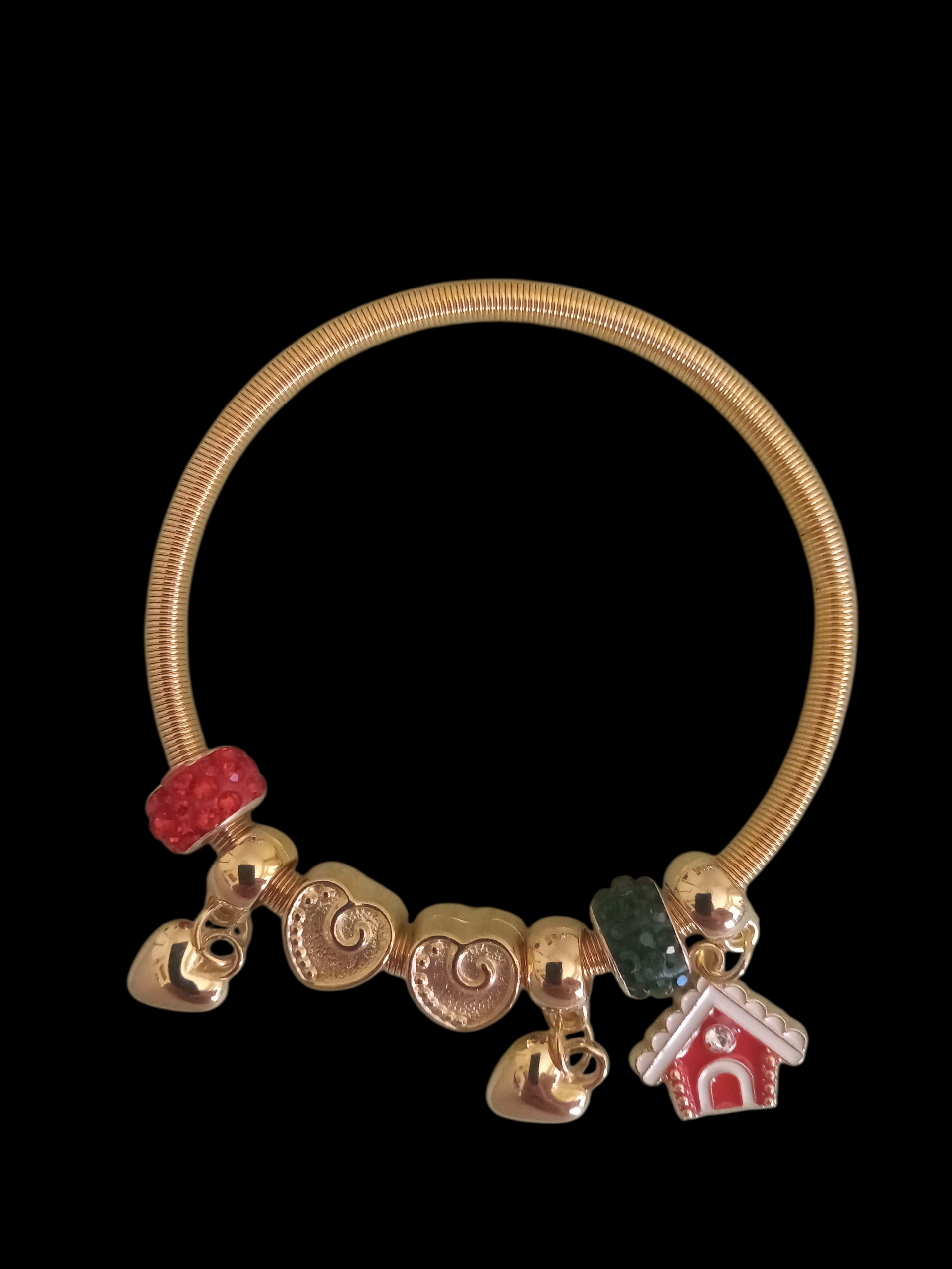 Holiday season Gift Gingerbread Stretch Fashion Bracelet