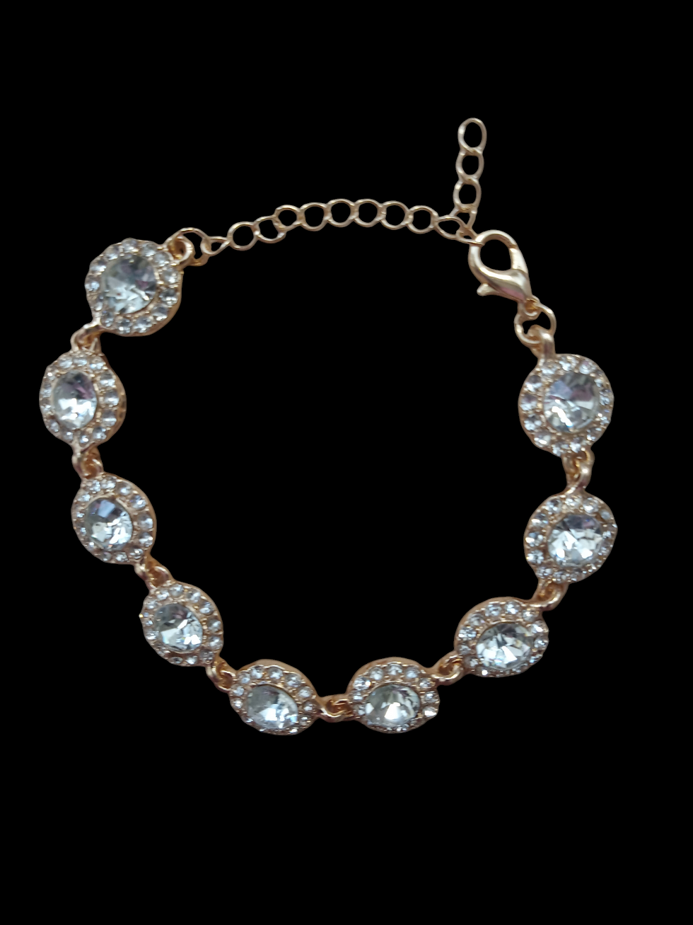 Thumbnail: Diamond look color Burst bracelet  petite