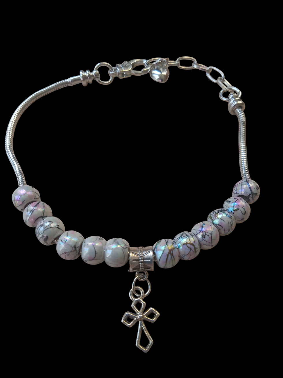 Cross Keepsake plus size Charm Bracelet