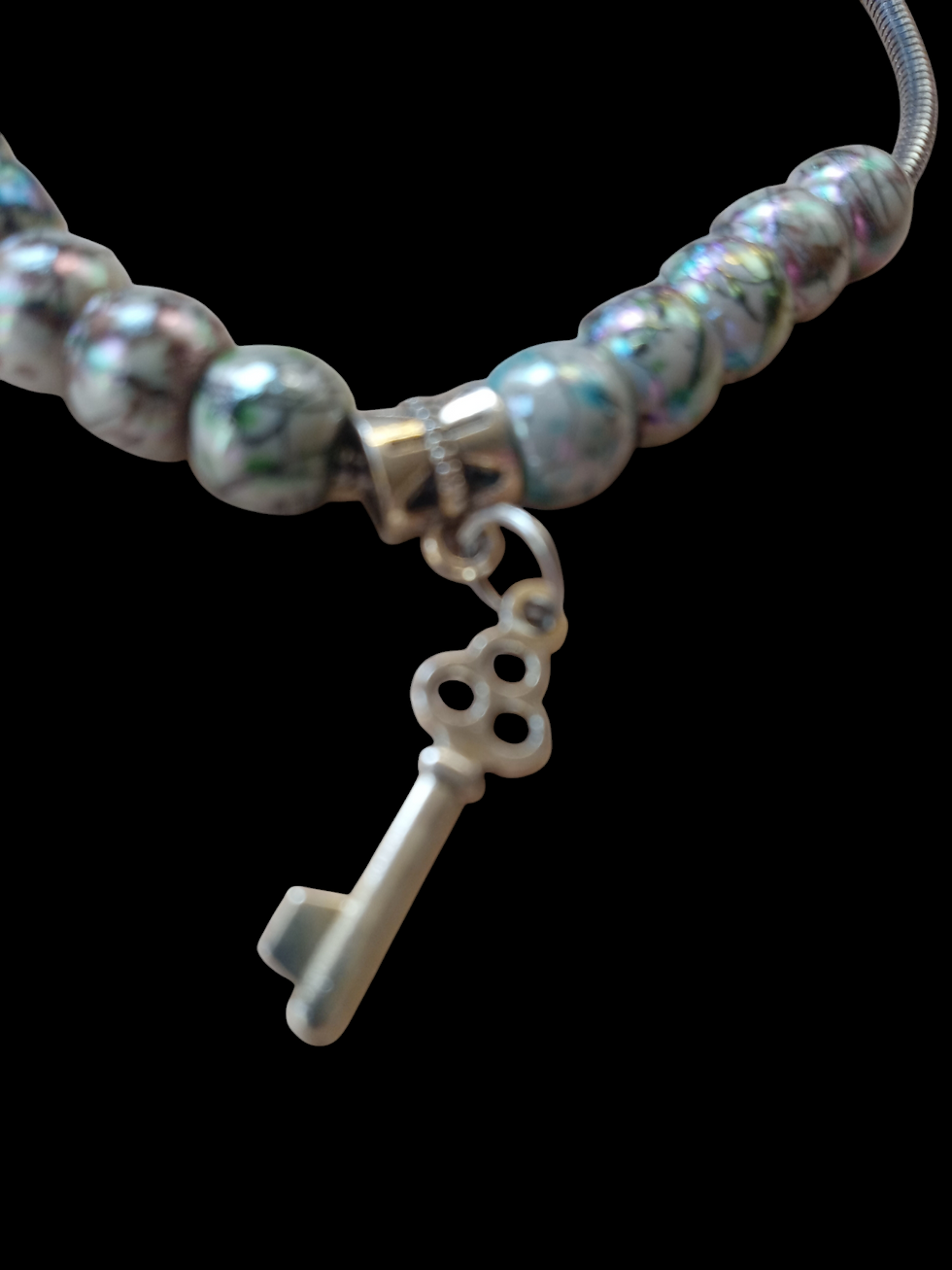 Key to My Heart Plus size Charm Bracelet