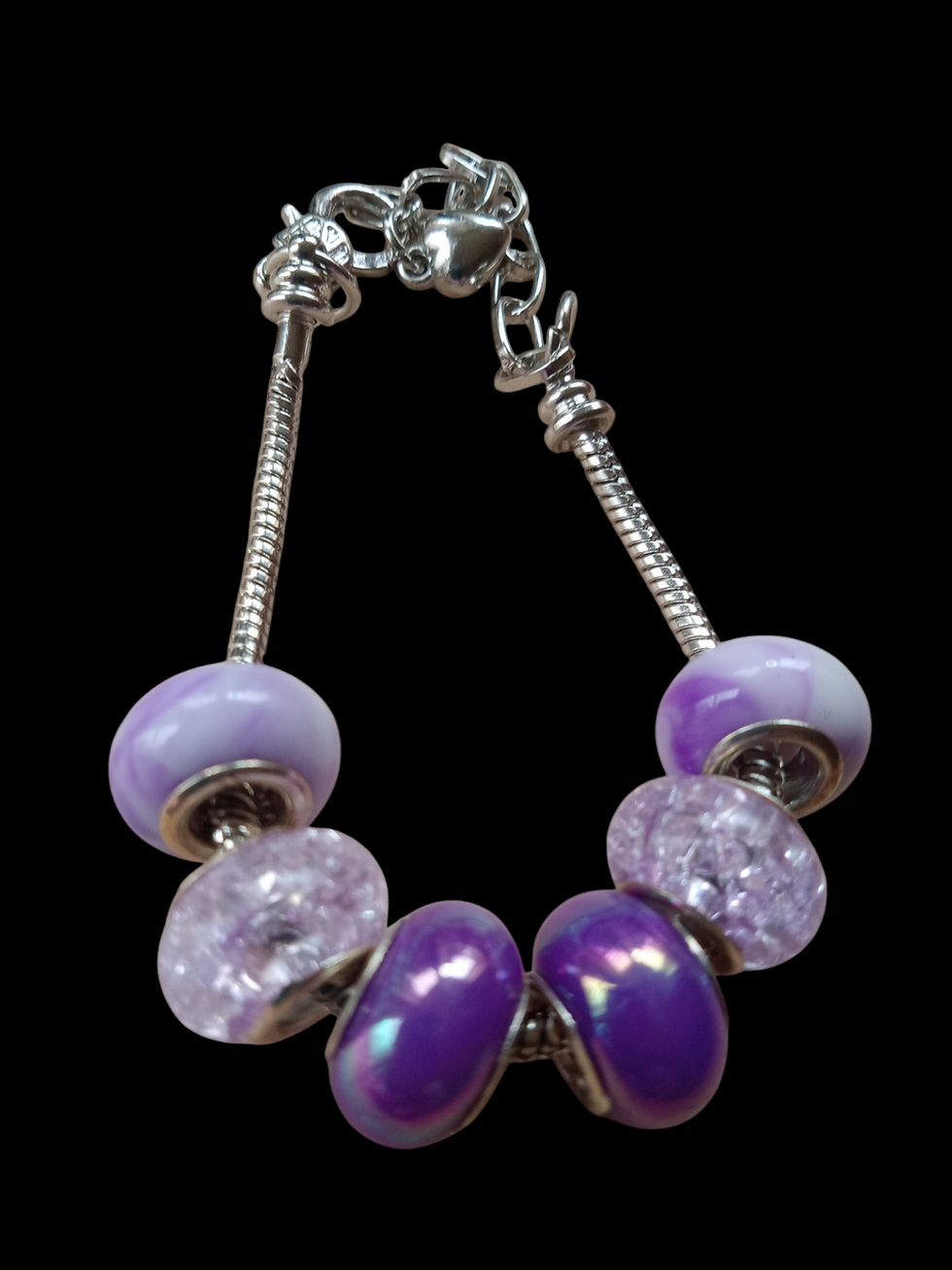 Grape Glass Bead Bracelet Petite