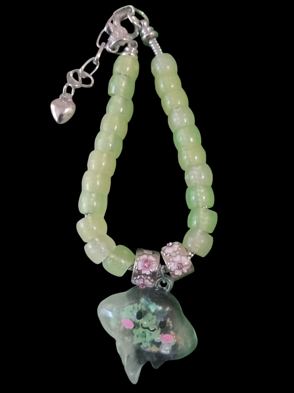 Thumbnail: Solar UV# jewelry Lime  green Manta Ray bracelet Lime 