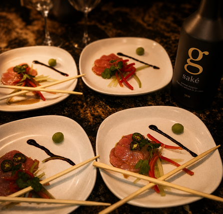 Passed hors d'oeuvres served during a luxury private chef cocktail reception in Steamboat Springs