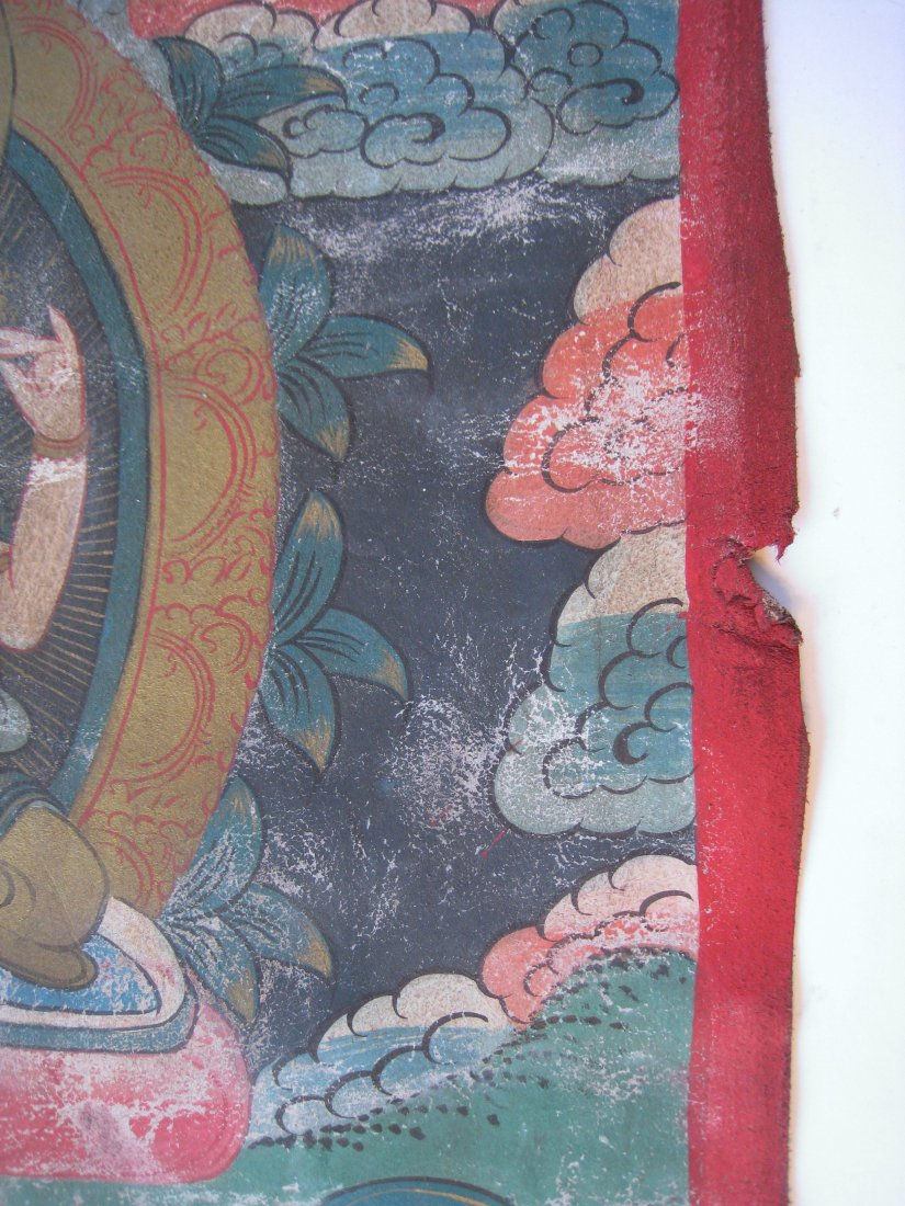 Thumbnail: 18th C Tibet Thangka In Leather