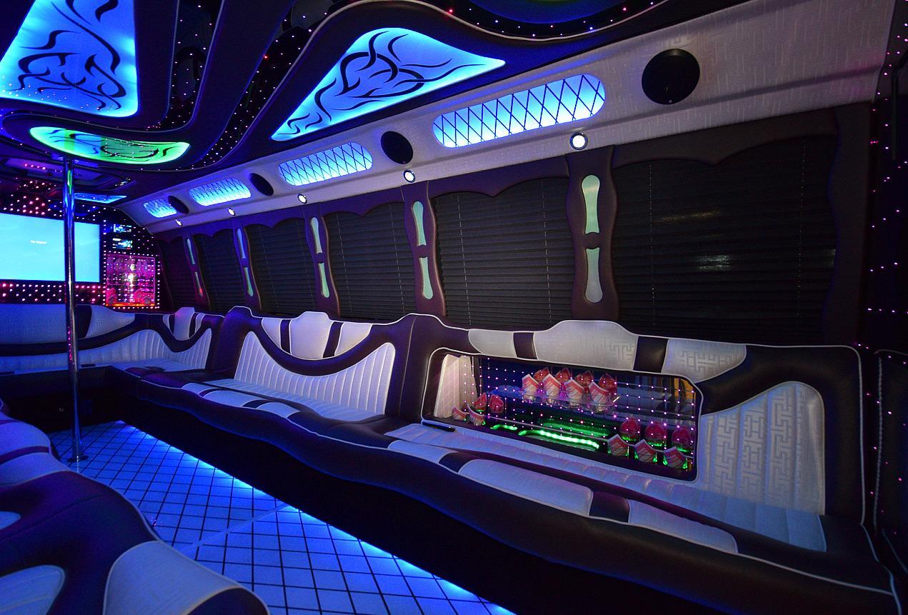 Rent Our 2325 Passenger Exotic Party Bus CelebLux Limos Chicago