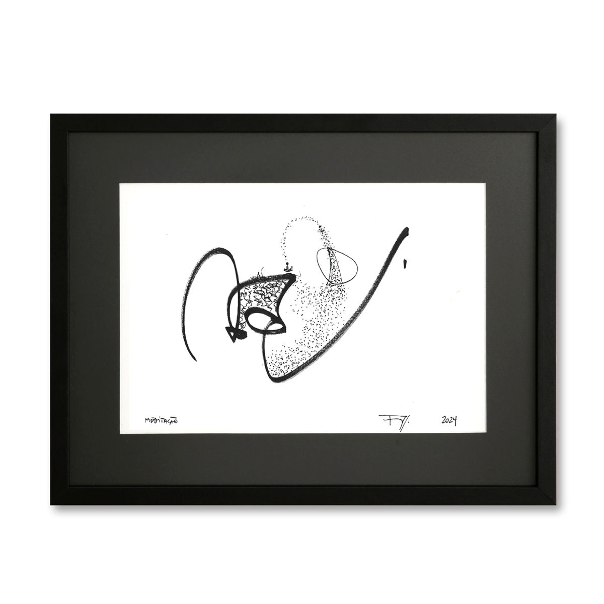 Meditação – Arte zen de Flavia Yumi Sakai em papel Canson ‘C’ à grain 180g/m²