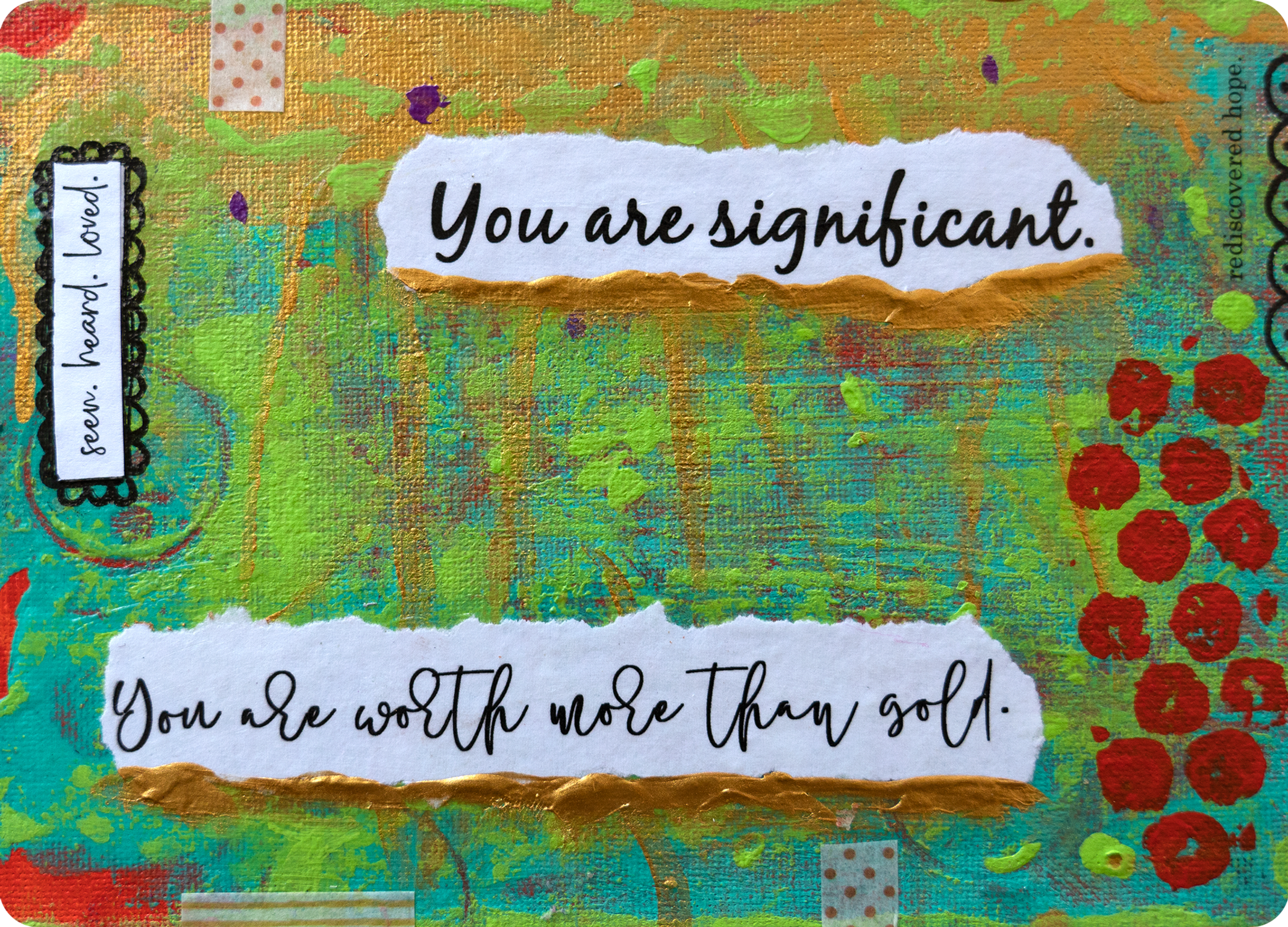 MORE THAN GOLD Postcard