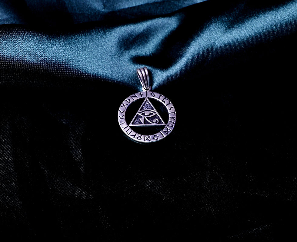 Egyptian Pyramid Eye Pendant