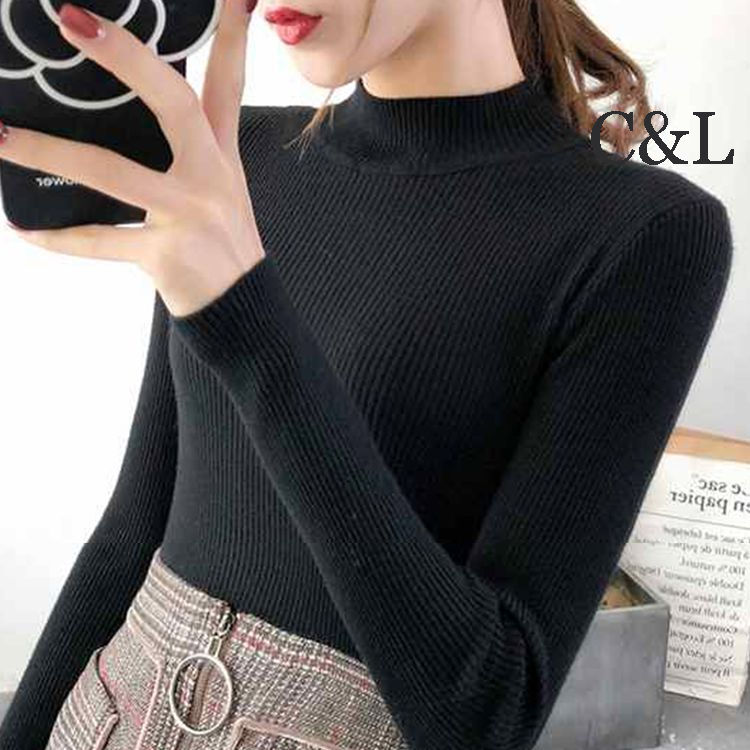 Thumbnail: Essential Cloud-Knit Mock Neck