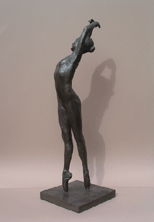 Bronze resin sculpture called "Emily en Pointe" by Malcolm West