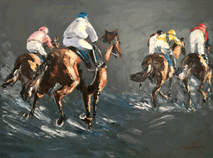 Oil painting called 'Into The Sun' by Luci Maclaren