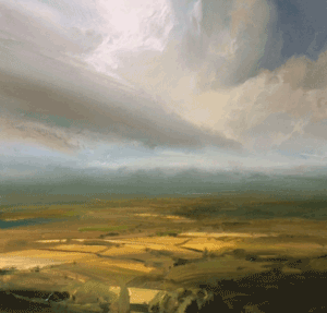 Oil painting called "Numerous Fields" by James Naughton