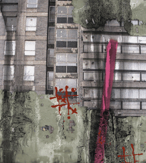 An artwork called 'Study for Durrington Towers I' by David Hepher