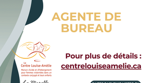 Poste à combler : agente de bureau