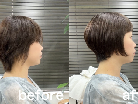 フェイスラインを美しく見せるショートヘア｜調布美容室・柴崎美容室WINDMILL