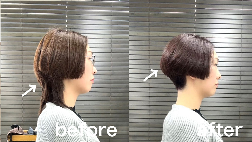骨格に合わせた設計で後頭部の丸みが綺麗に出る大人ショート |調布美容室・柴崎美容室WINDMILL/40代ショート・50代ショート・60代ショート