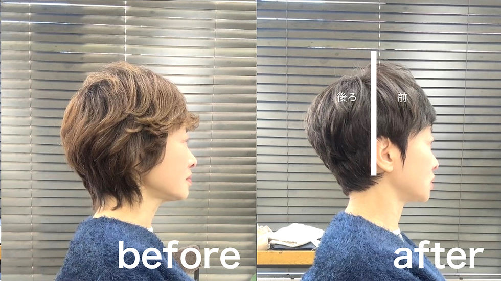サイドを小さく作る設計で全体のバランスが整う立体ショート |調布美容室・柴崎美容室WINDMILL/40代ショート・50代ショート・60代ショート