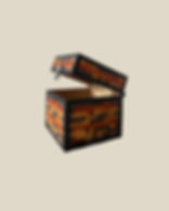 Cofre agobi brc estilo pixel art con tapa abierta