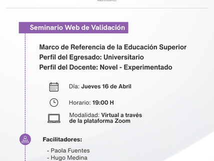 Seminario Web de Validación