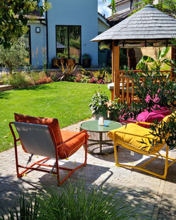 A Breeze House in a family garden