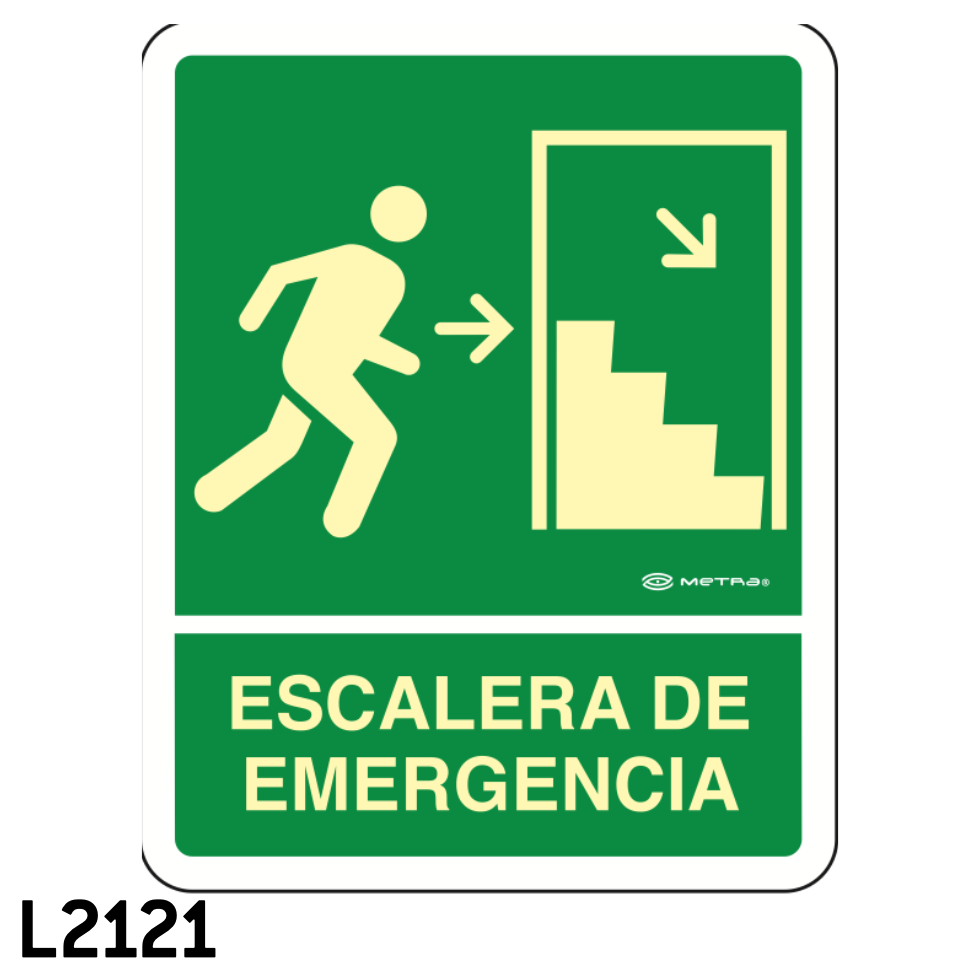 Escalera de Emergencia Derecha (20 x 25 cm.)