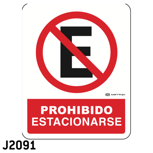 No Estacionarse (20 x 25 cm.) | metramtx