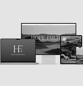 Image of multiple screens displaying website designs