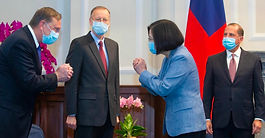 A bipartisan delegation of six U.S. lawmakers have arrived in Taiwan