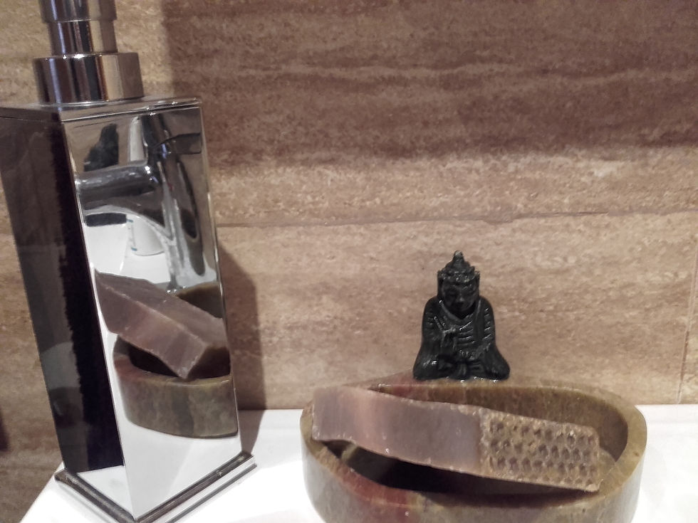 Miniatura: Buda Mármol Negro/Marrón