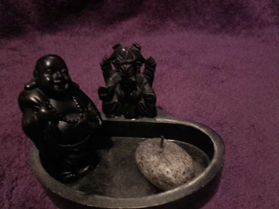 Miniatura: Ganesha Negro Ovalado