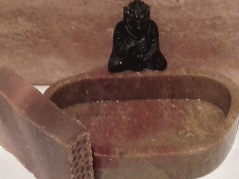 Miniatura: Buda Mármol Negro/Marrón