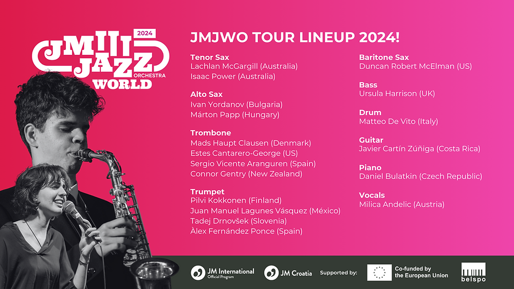Presenting: The 2024 Lineup of the JM Jazz World Orchestra!